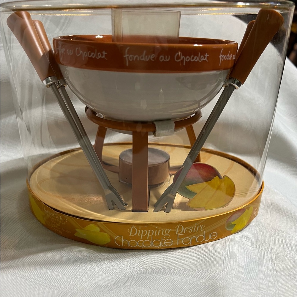 Dipping Desire Chocolate Fondue Set For 4 -  BRAND NEW NEVER OPENED